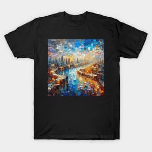 City with River T-Shirt